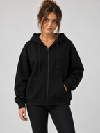 Women's Oversized Zip-Up Hoodie