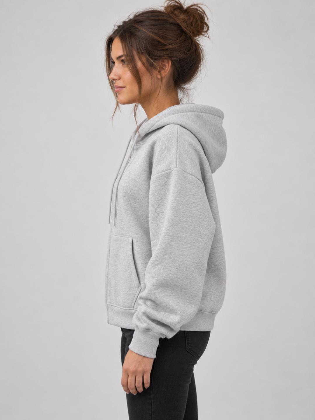Women's Oversized Zip-Up Hoodie
