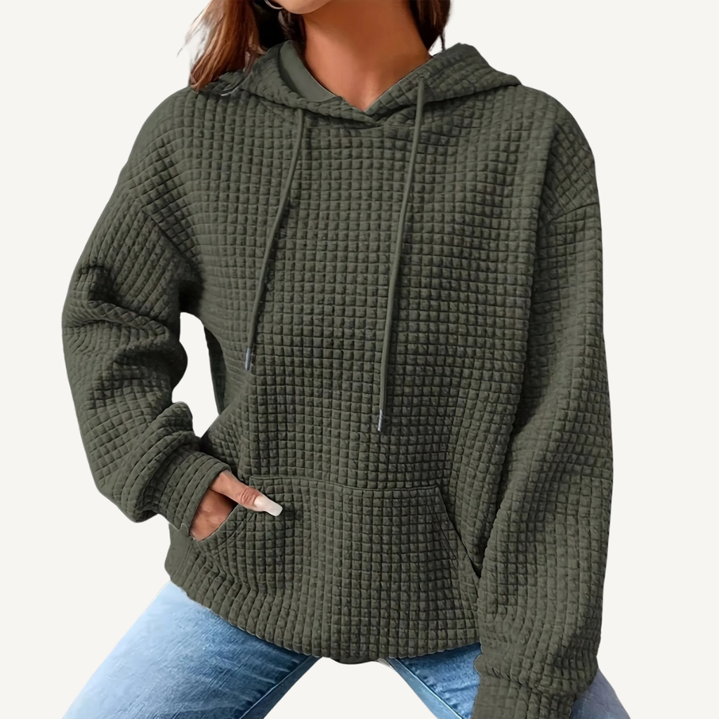 Women's Waffle Knit Hoodie