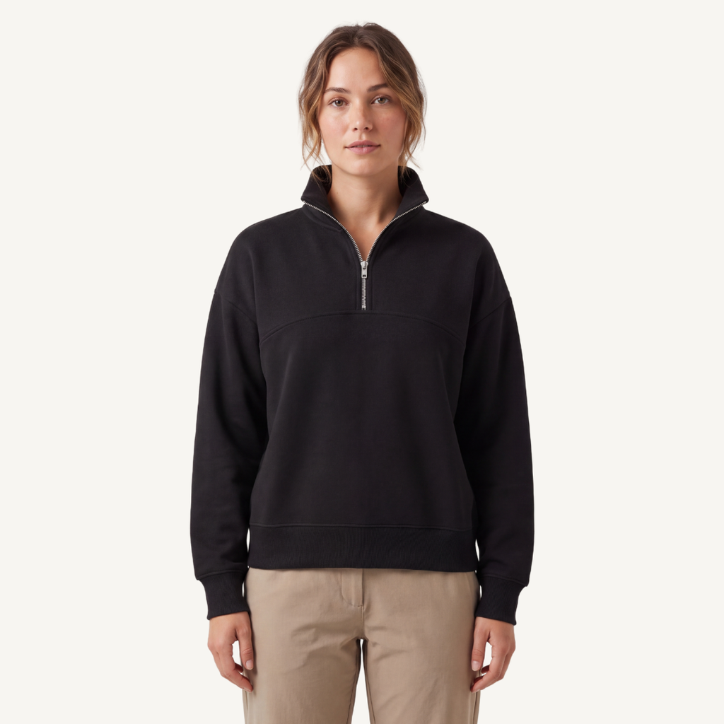 Women's Oversized Half-Zip Fleece