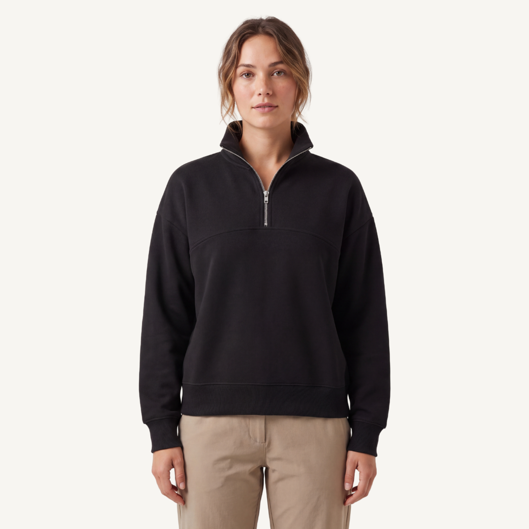 Women's Oversized Half-Zip Fleece