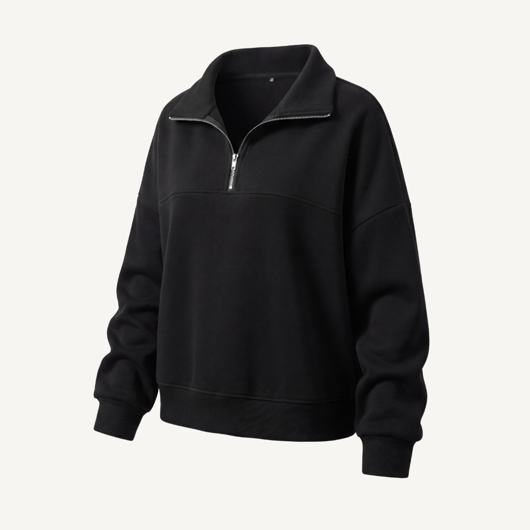 Women's Oversized Half-Zip Fleece