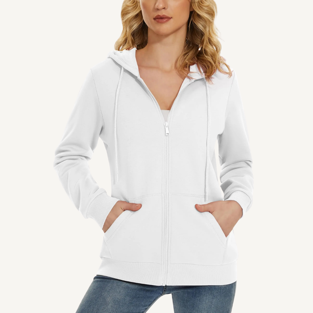 Women's Fleece-Lined Full-Zip Outdoor Hoodie