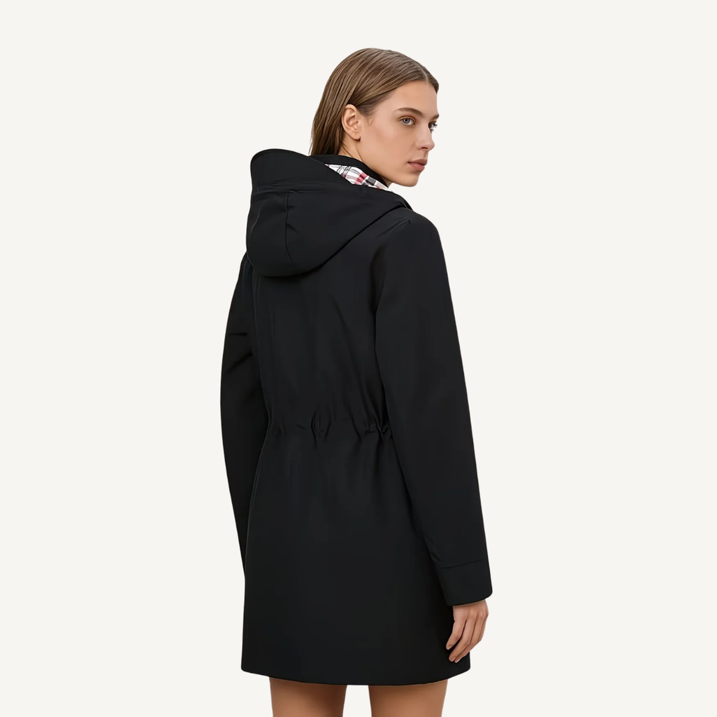 Women's Waterproof Hooded Trench Jacket