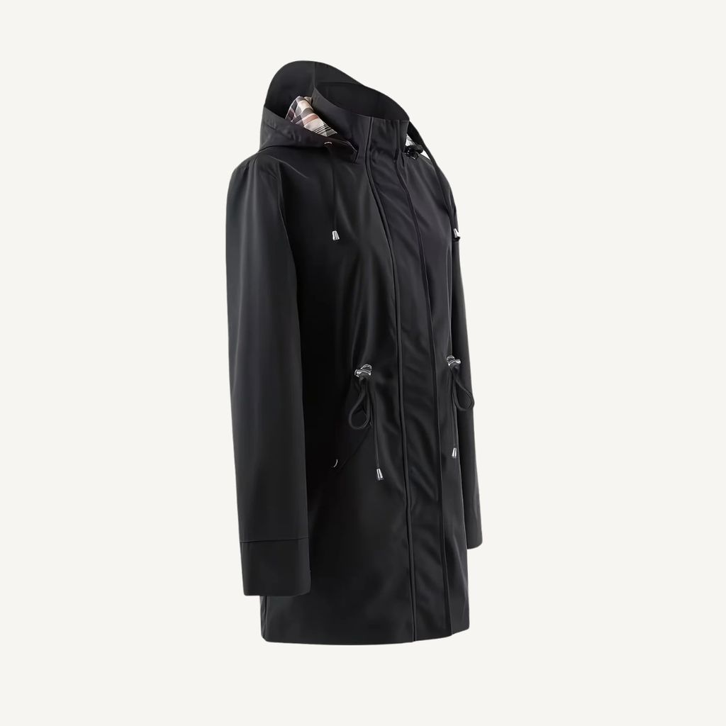 Women's Waterproof Hooded Trench Jacket