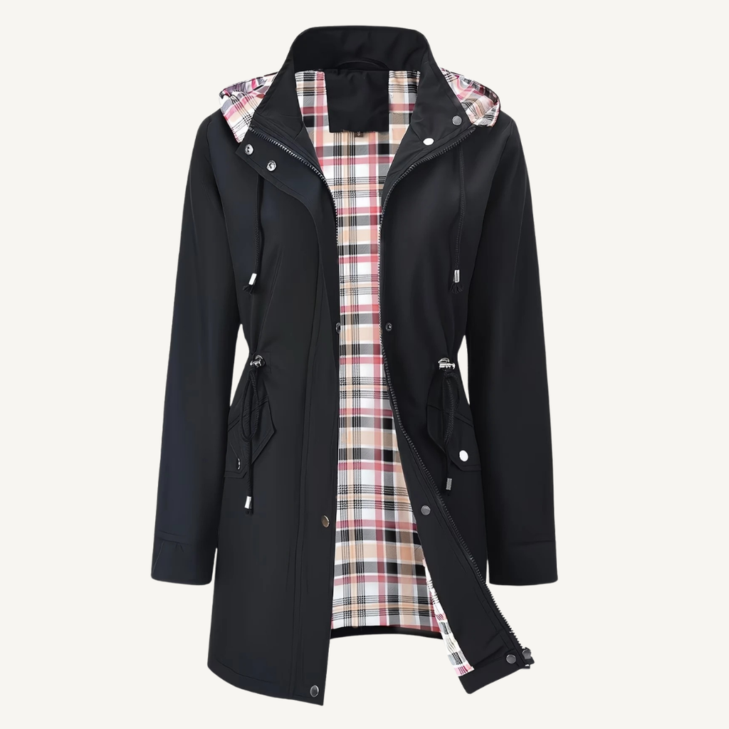 Women's Waterproof Hooded Trench Jacket