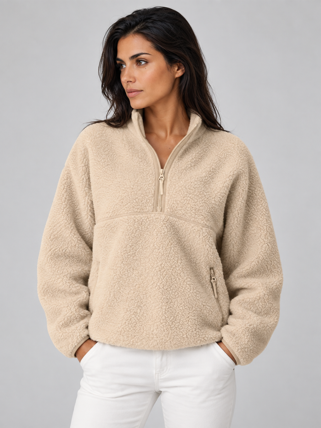 Women's Sherpa Fleece Pullover